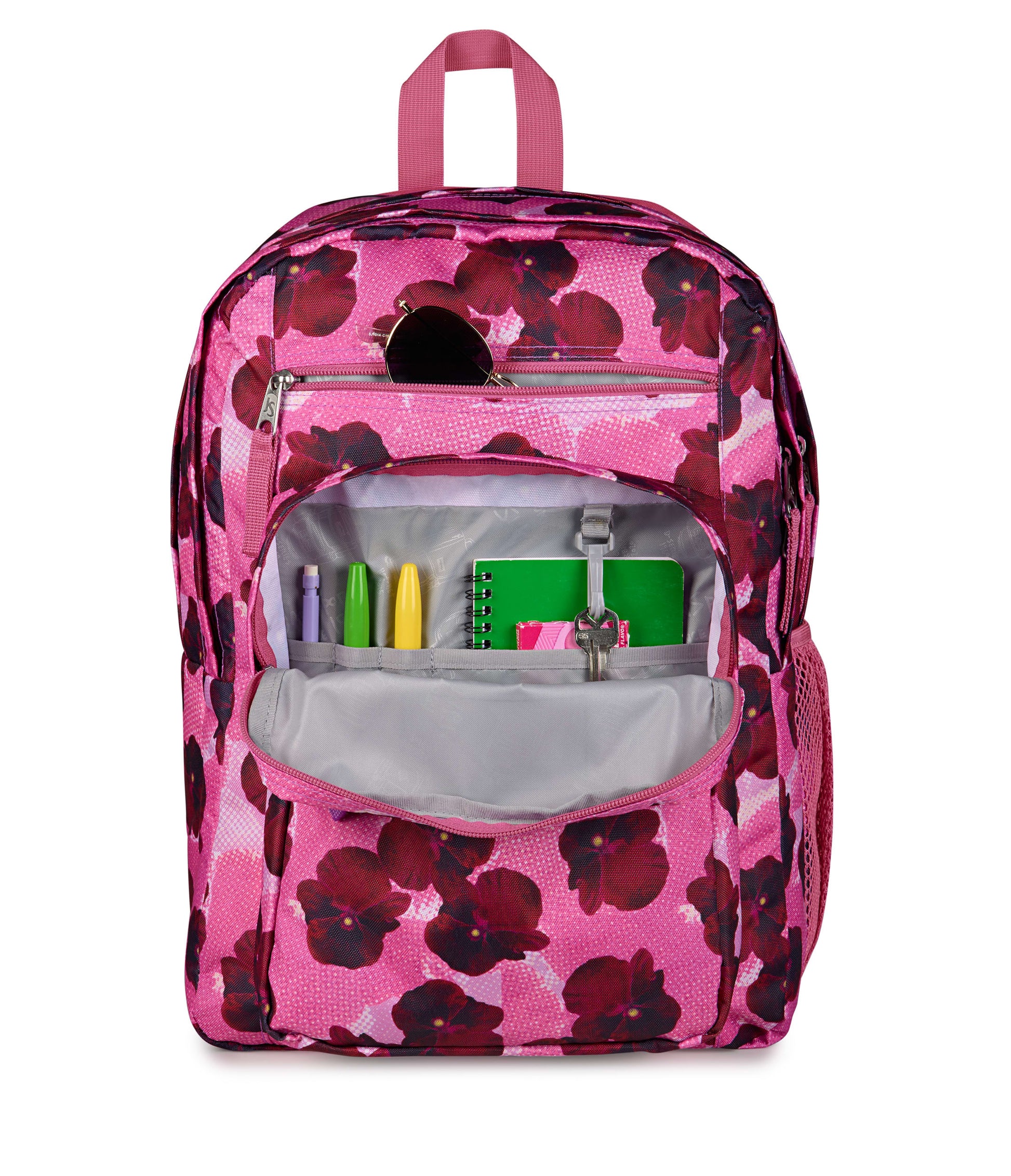 Jansport Backpacks Pop Art Pansies JanSport Big Student Backpack - Pop Art Pansies