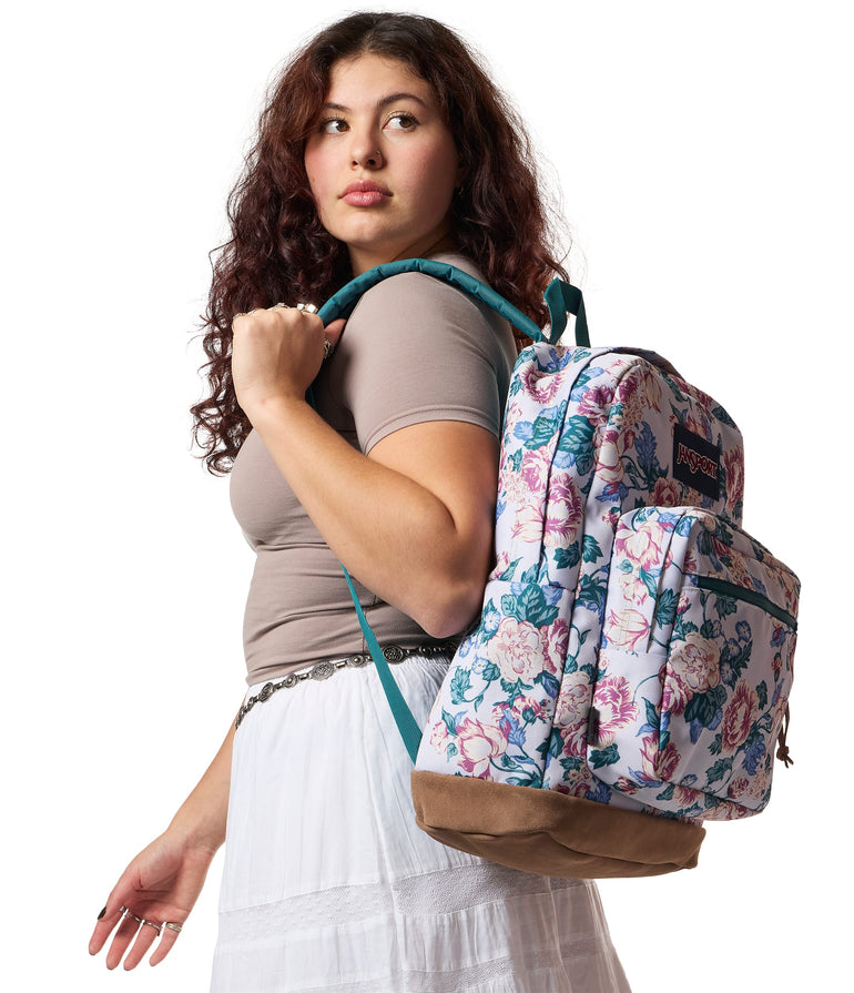Jansport Backpacks Rustic Roses Moon Flower JanSport Right Pack Backpack - Rustic Roses Moon Flower
