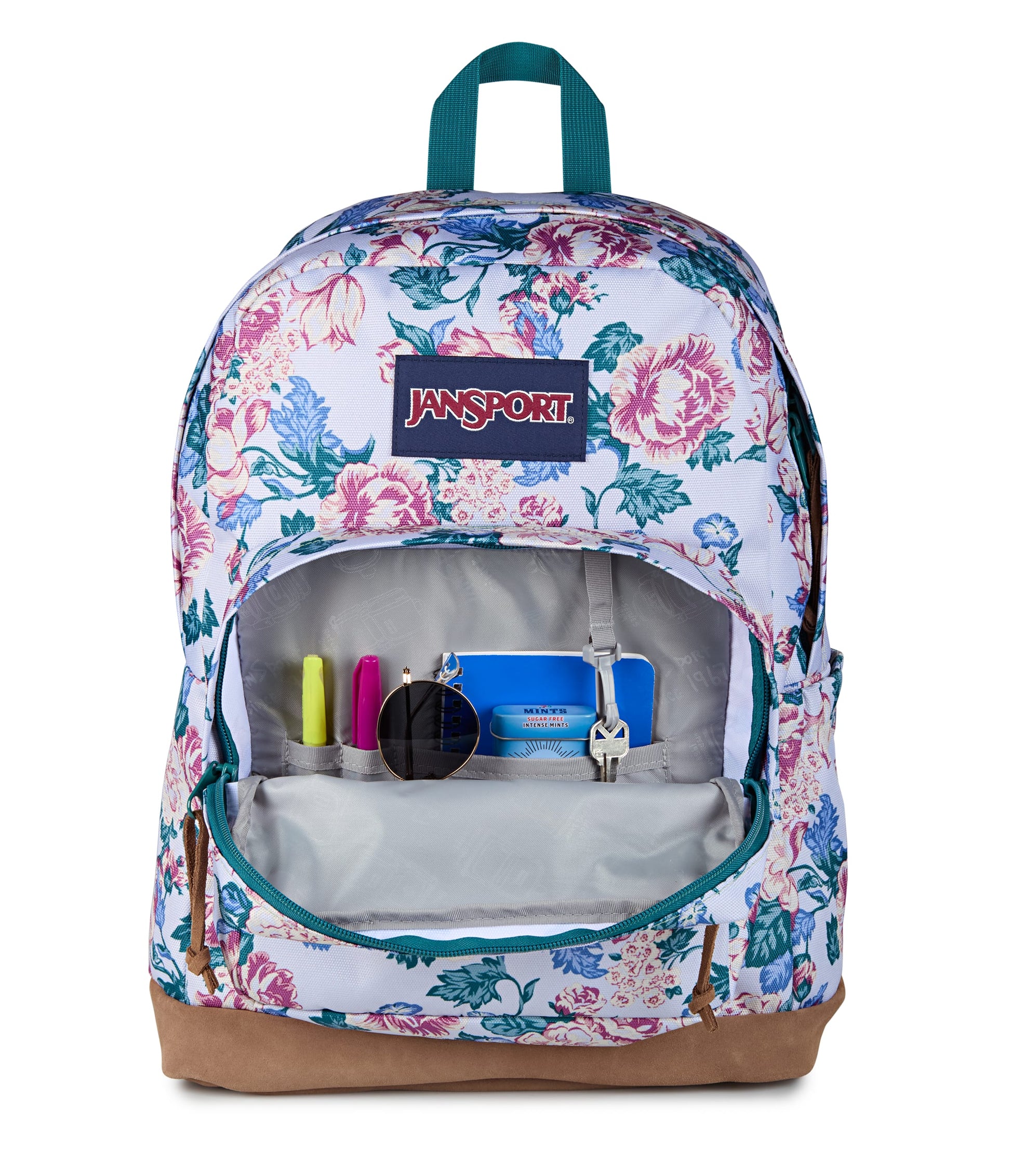 Jansport Backpacks Rustic Roses Moon Flower JanSport Right Pack Backpack - Rustic Roses Moon Flower