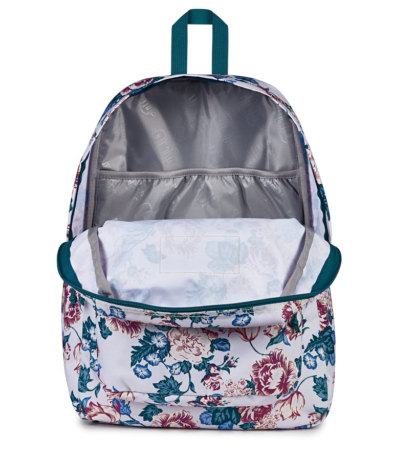 Jansport Backpacks Rustic Roses Moon Flower JanSport SuperBreak Plus Backpack - Rustic Roses Moon Flower