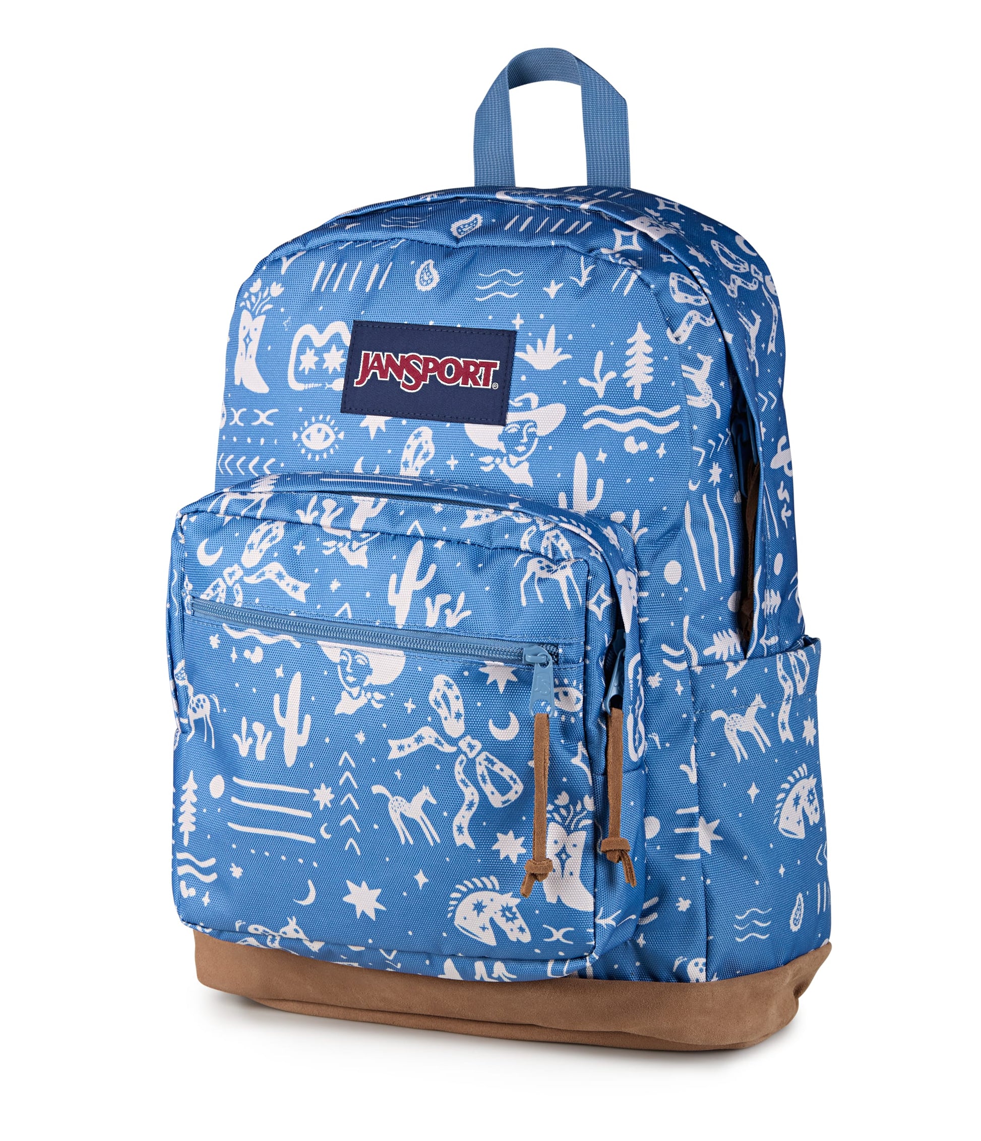 Jansport Backpacks Yeehaw and Horses Elemental Blue JanSport Right Pack Backpack - Yeehaw and Horses Elemental Blue