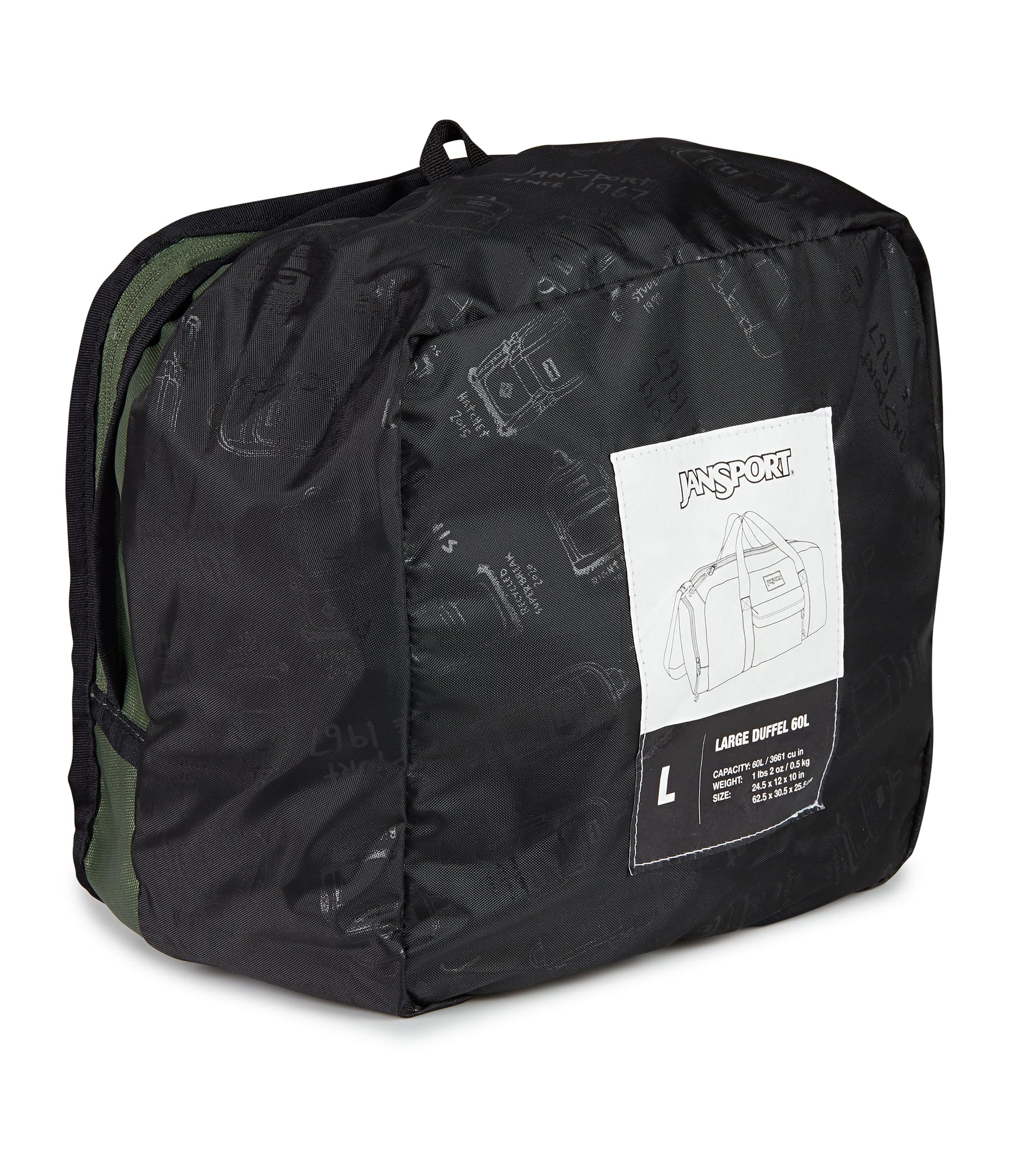 Jansport Duffles Cargo Green JanSport Weekender Large Duffel - Cargo Green
