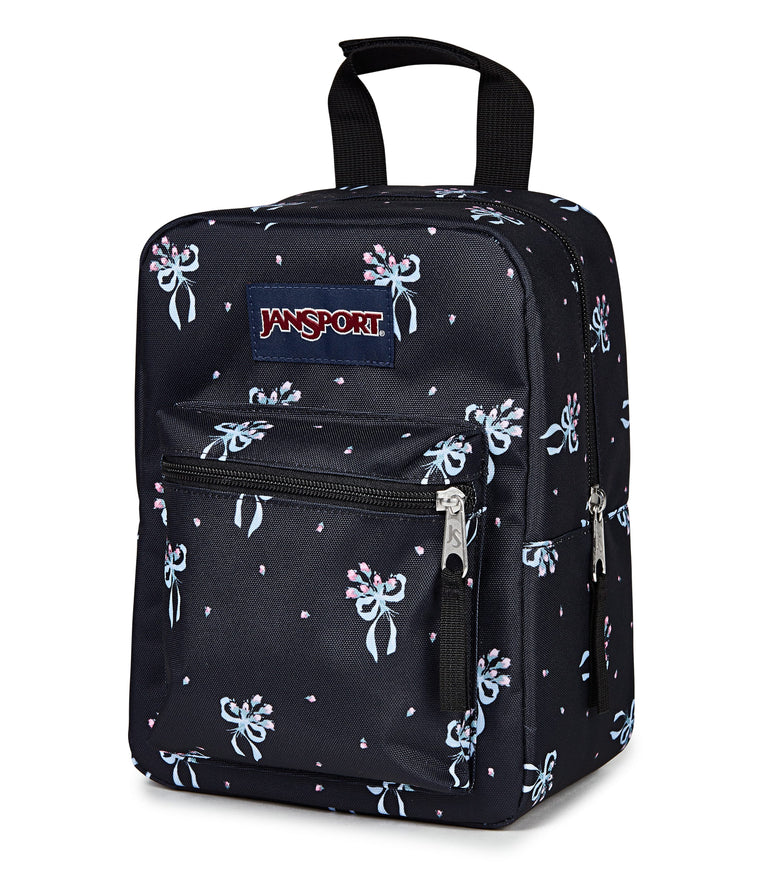 Jansport Lunch Bag Pastel Petals Black JanSport Big Break Lunch Bag - Pastel Petals Black