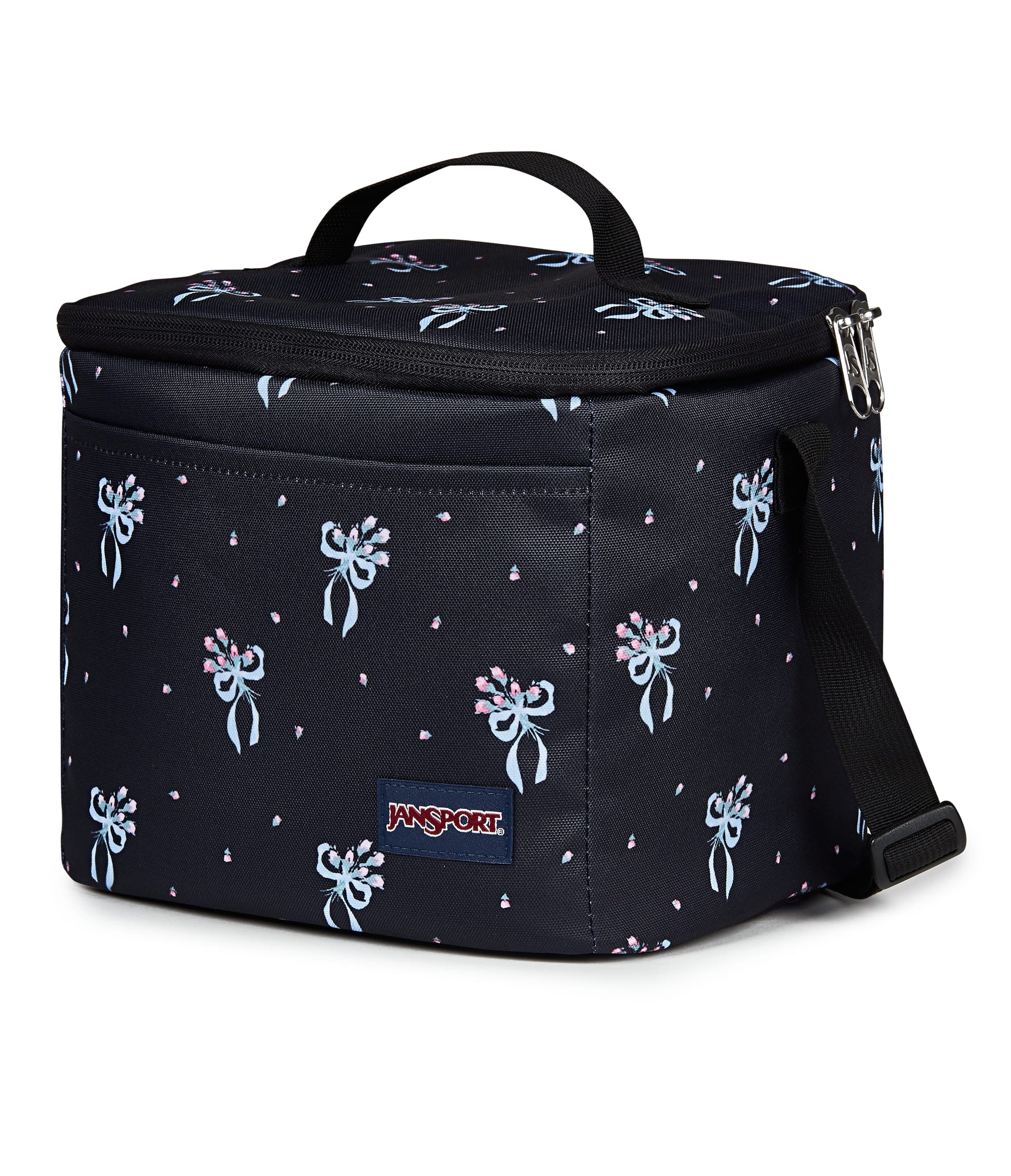 Jansport Lunch Bag Pastel Petals Black JanSport Super Snack Lunch Bag - Pastel Petals Black