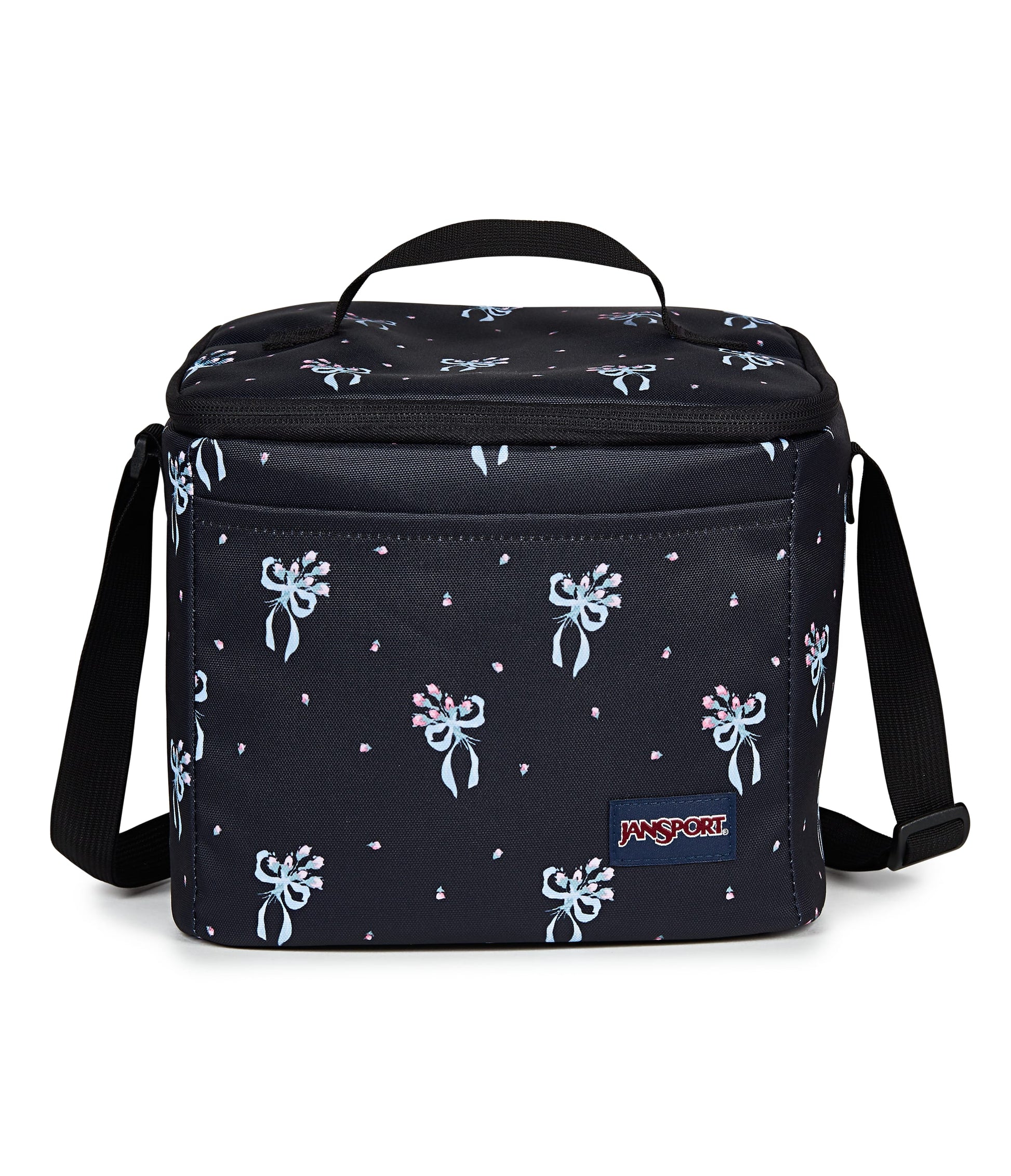 Jansport Lunch Bag Pastel Petals Black JanSport Super Snack Lunch Bag - Pastel Petals Black