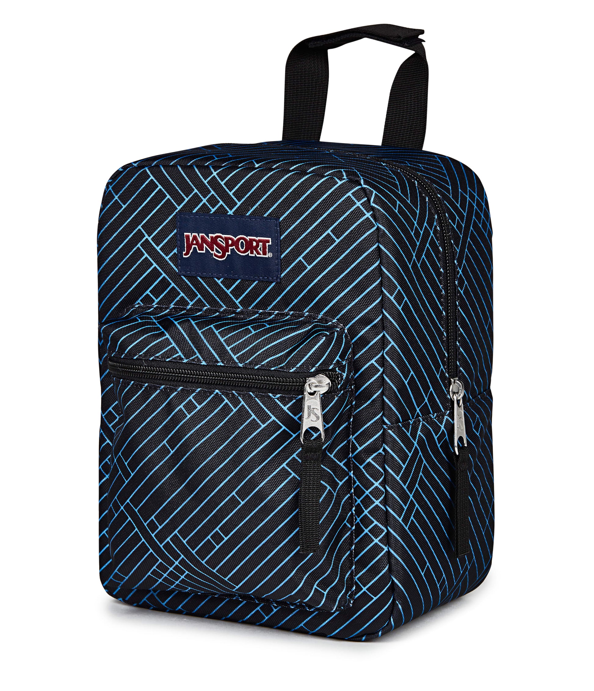 Jansport Lunch Bag Team Stripes Black JanSport Big Break Lunch Bag - Team Stripes Black