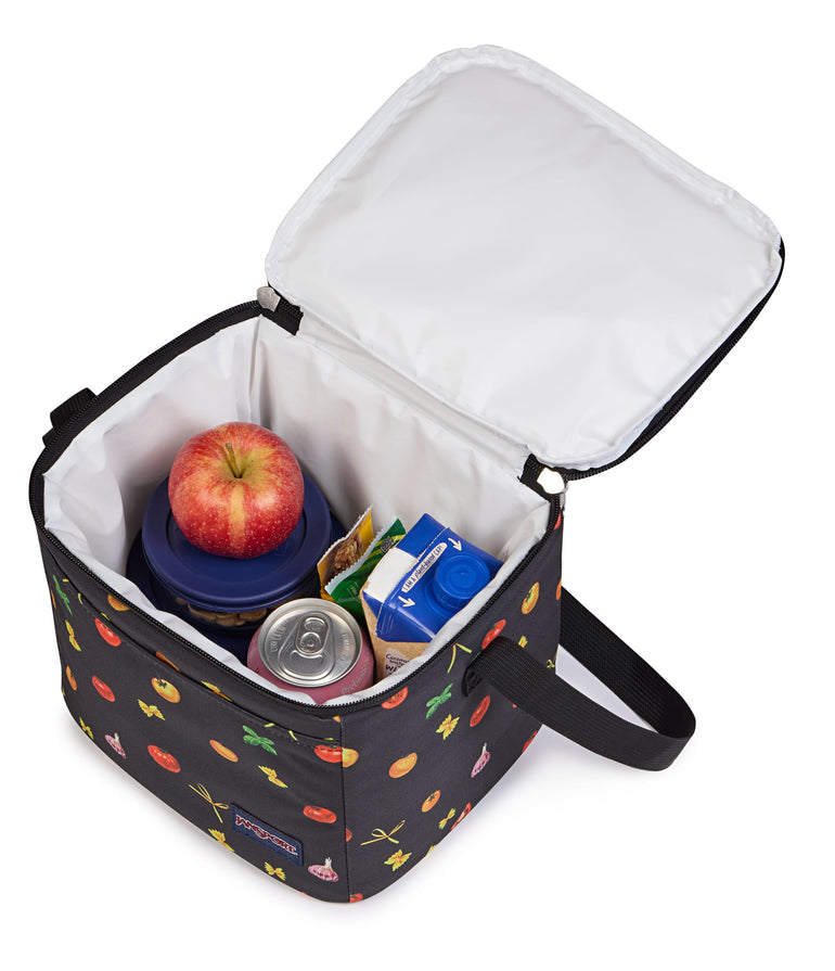 Jansport Lunch Bag Team Stripes Black JanSport Super Snack Lunch Bag - Team Stripes Black