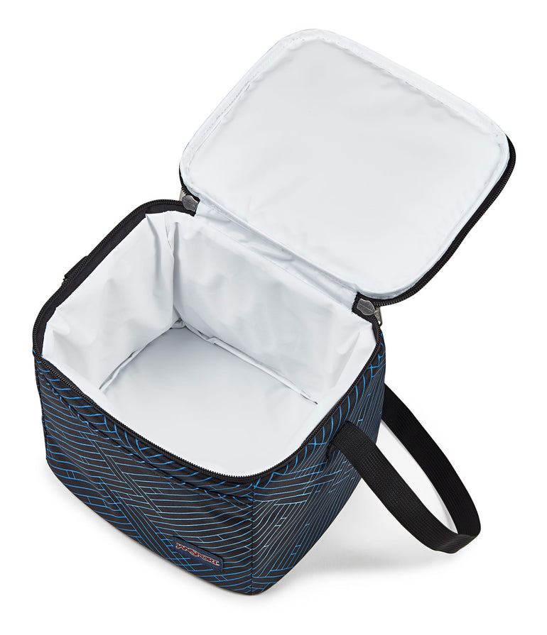 Jansport Lunch Bag Team Stripes Black JanSport Super Snack Lunch Bag - Team Stripes Black