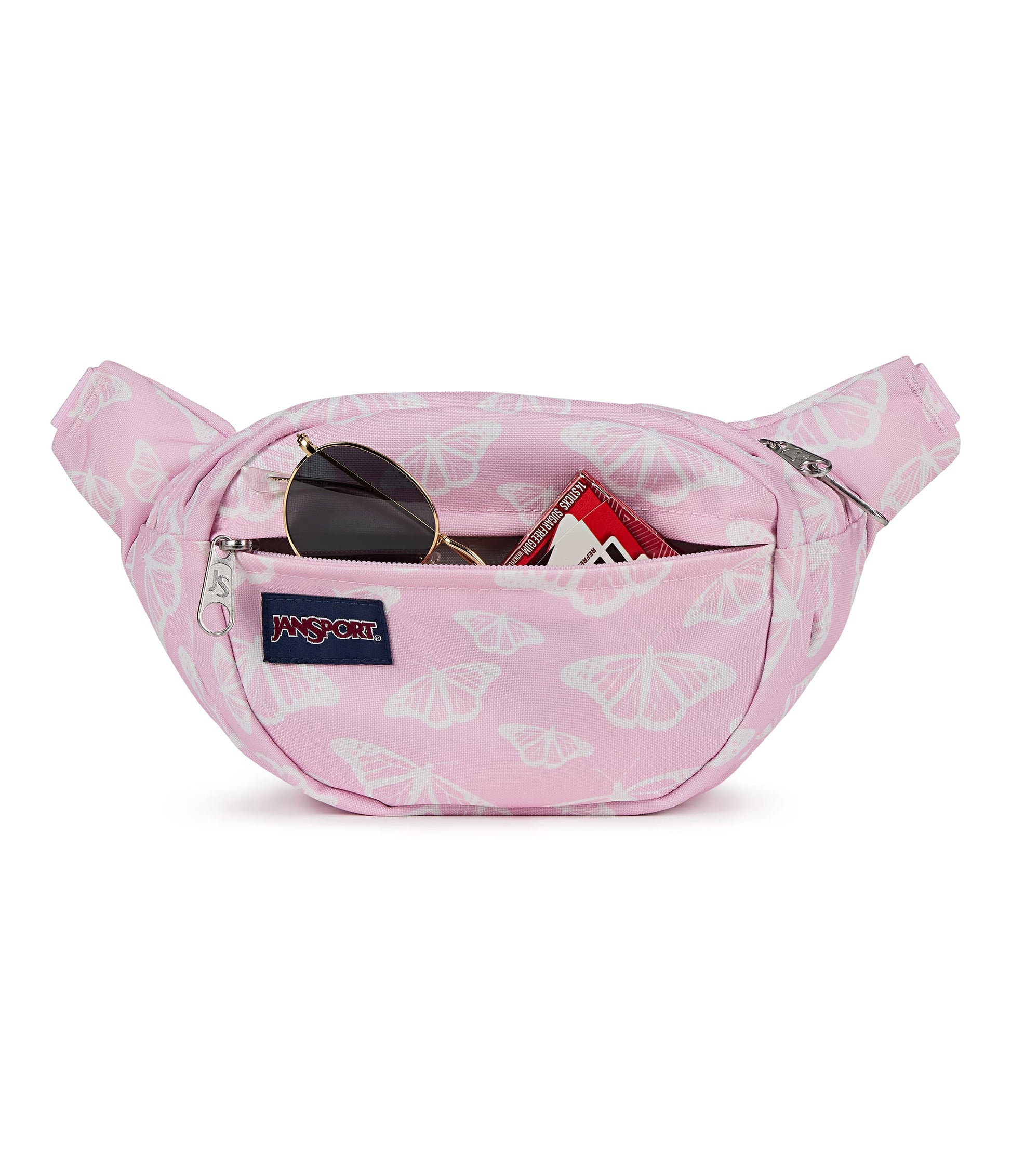 Jansport Waist Pouches Flutter By Pink Ice JanSport Fifth Avenue Fanny Pack - Flutter By Pink Ice