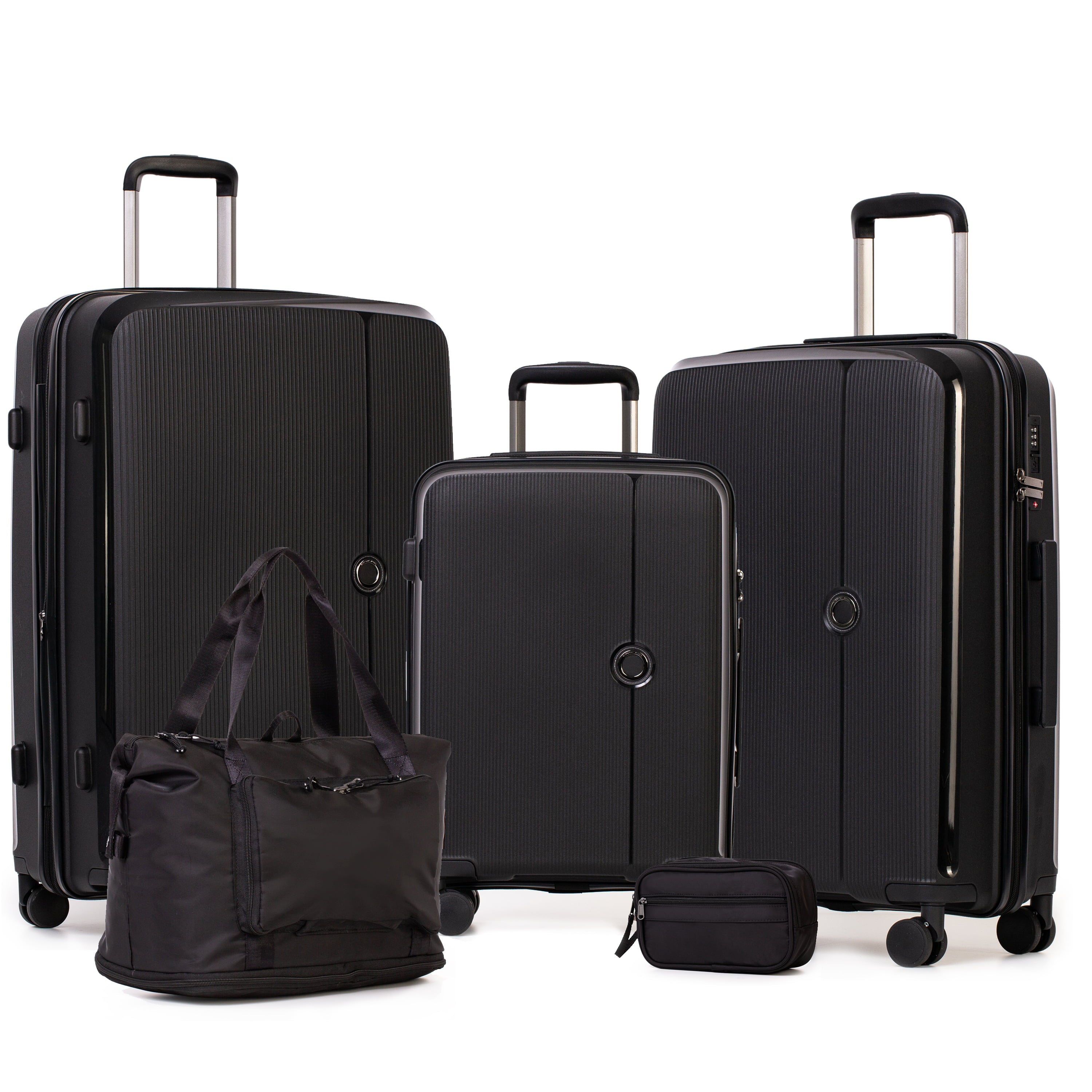 Jetstream Luggage Black Jetstream Signature Series 5-Piece Luggage Set