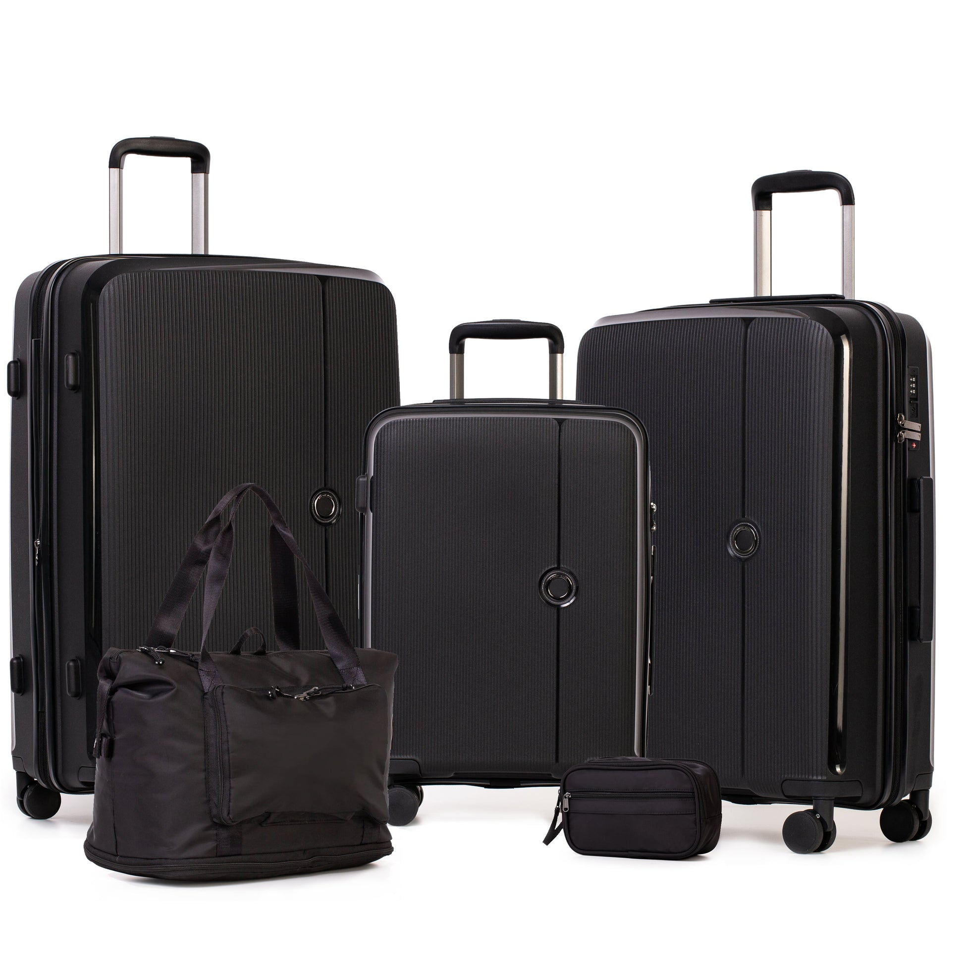 Jetstream Luggage Black Jetstream Signature Series 5-Piece Luggage Set