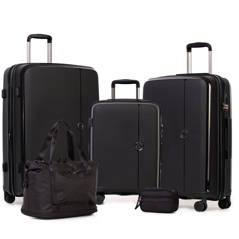 Jetstream Luggage Black Jetstream Signature Series 5-Piece Luggage Set