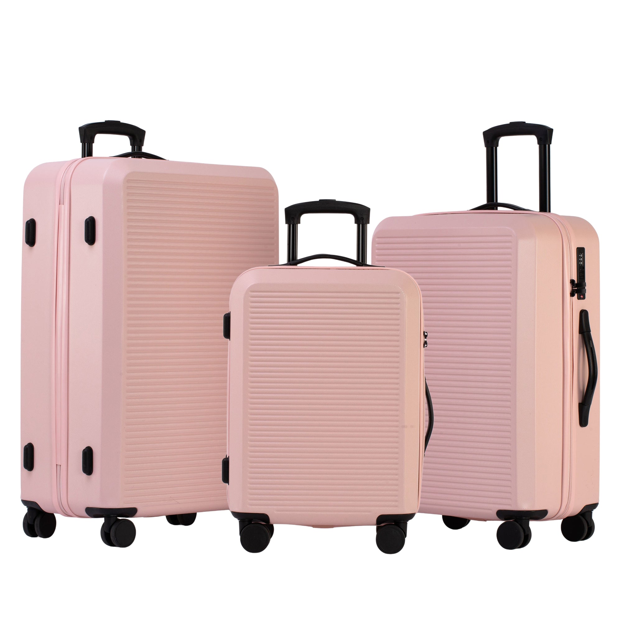 Jetstream Luggage Blush Jetstream Studio Collection 3-Piece Luggage Set