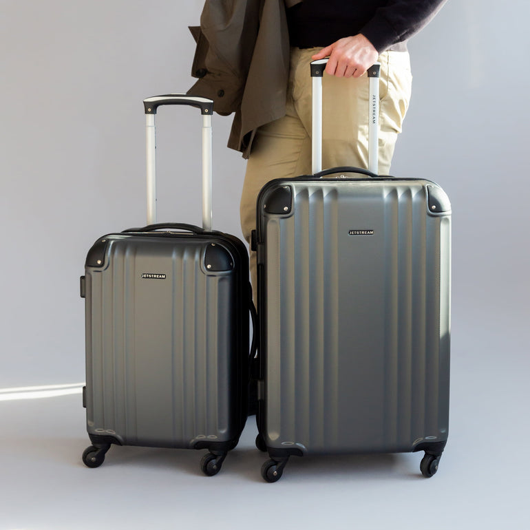 Jetstream Luggage Charcoal Jetstream 3-Piece Spinner Luggage Set
