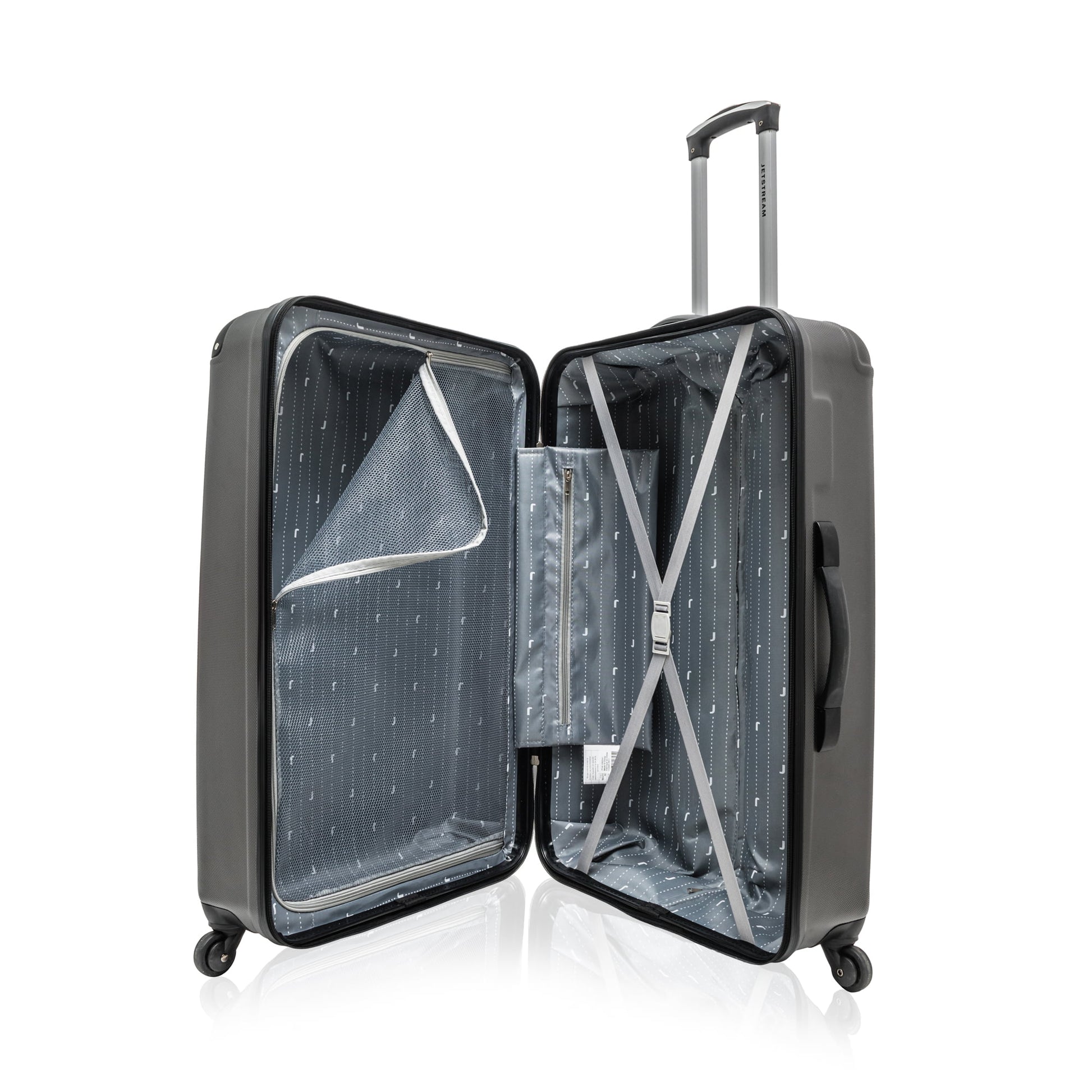 Jetstream Luggage Charcoal Jetstream 3-Piece Spinner Luggage Set