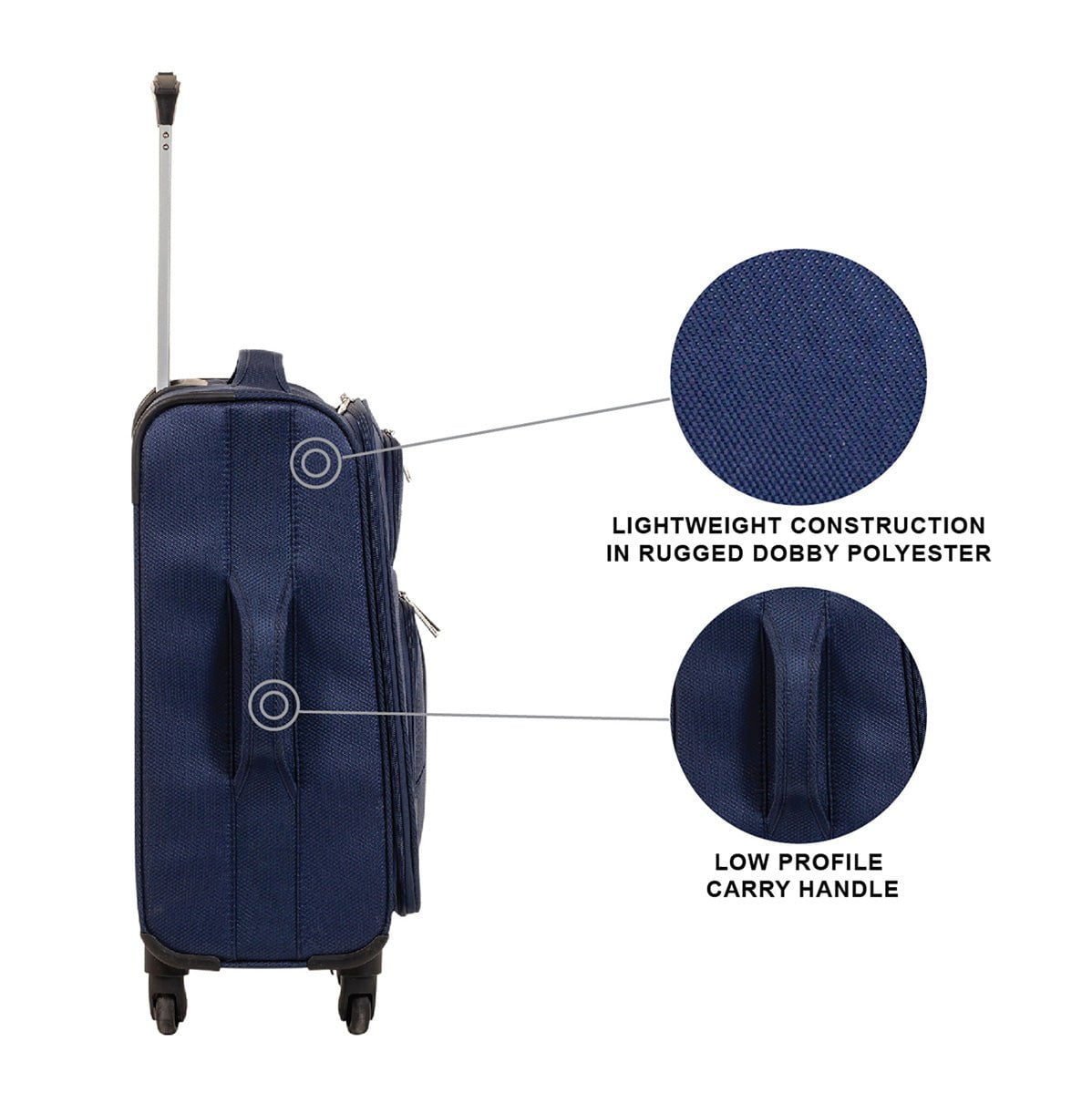 Jetstream Luggage Jetstream 20 Inch Lightweight Spinner Luggage Carry-On Luggage