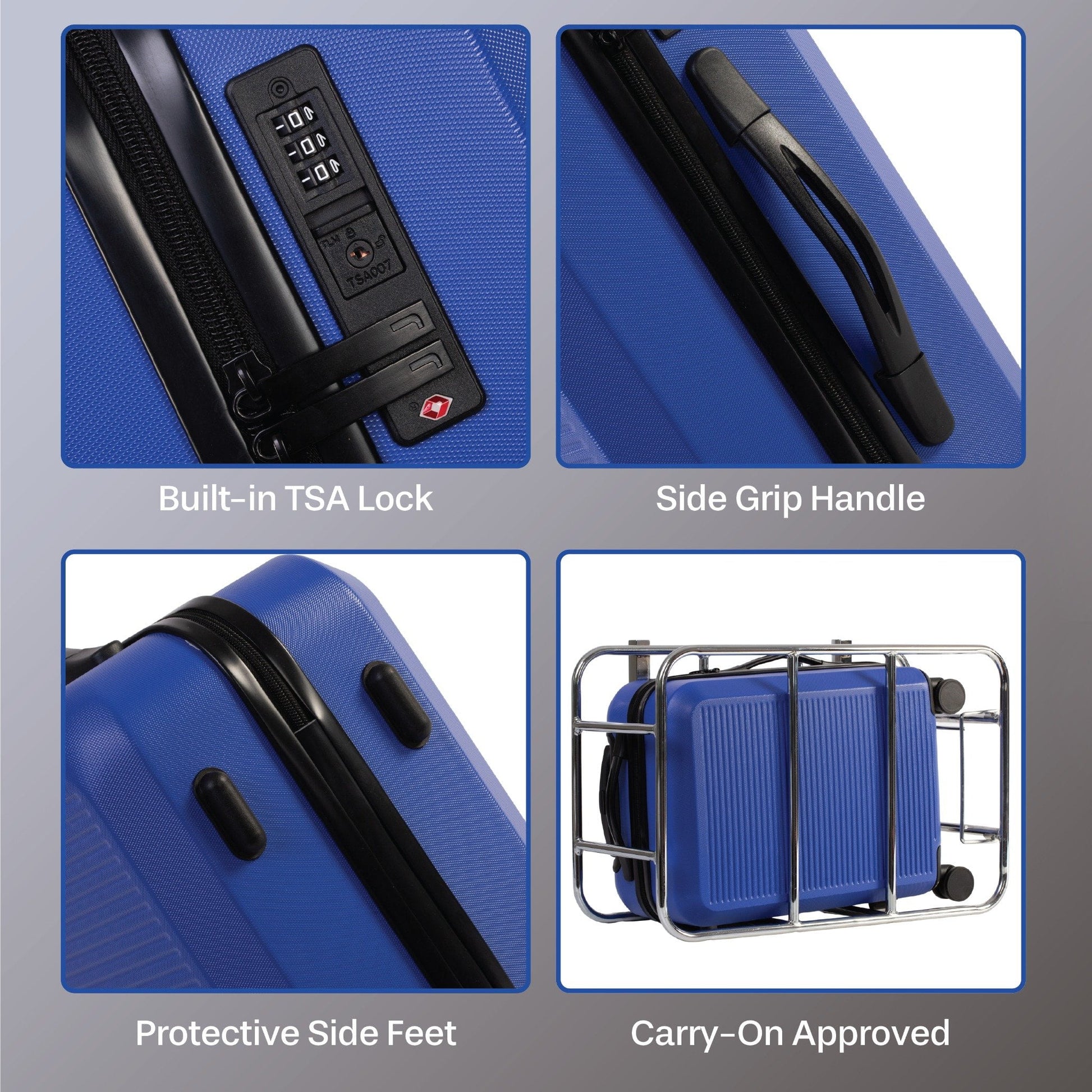 Jetstream Luggage Jetstream 3-Piece Carry-On Luggage & Packing Cube Set