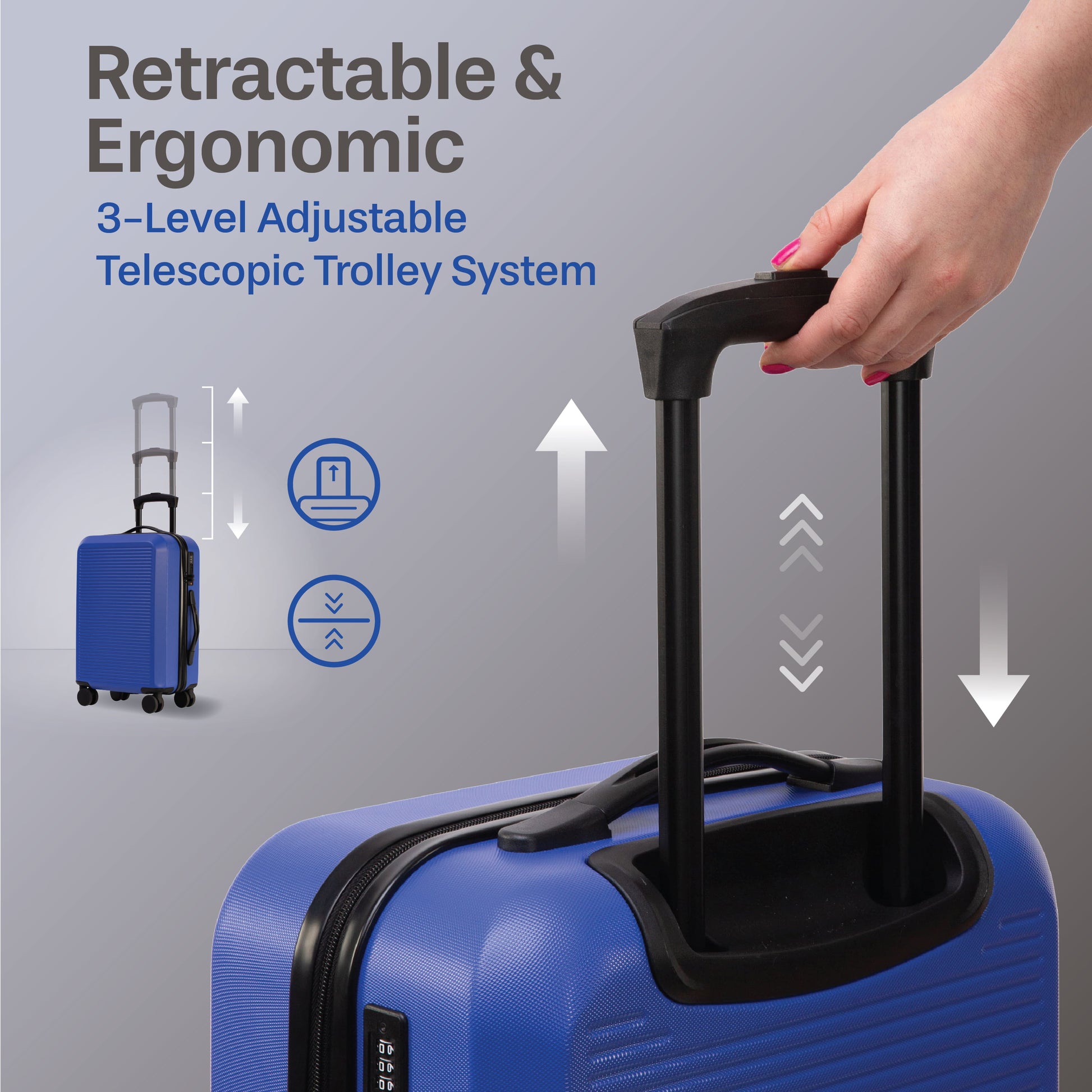 Jetstream Luggage Jetstream 3-Piece Carry-On Luggage & Packing Cube Set