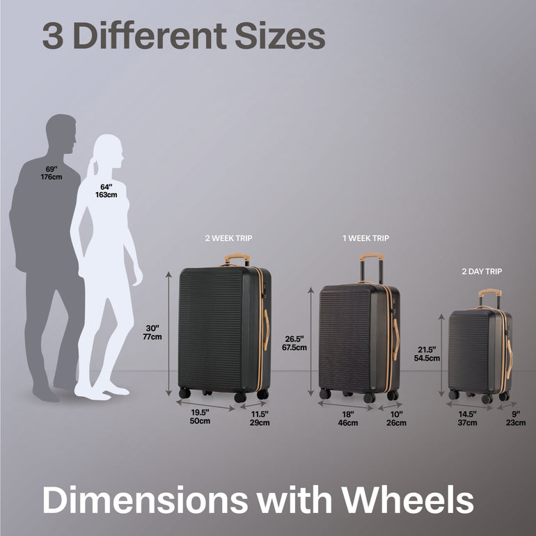 Jetstream Luggage Jetstream Studio Collection 3-Piece Luggage Set