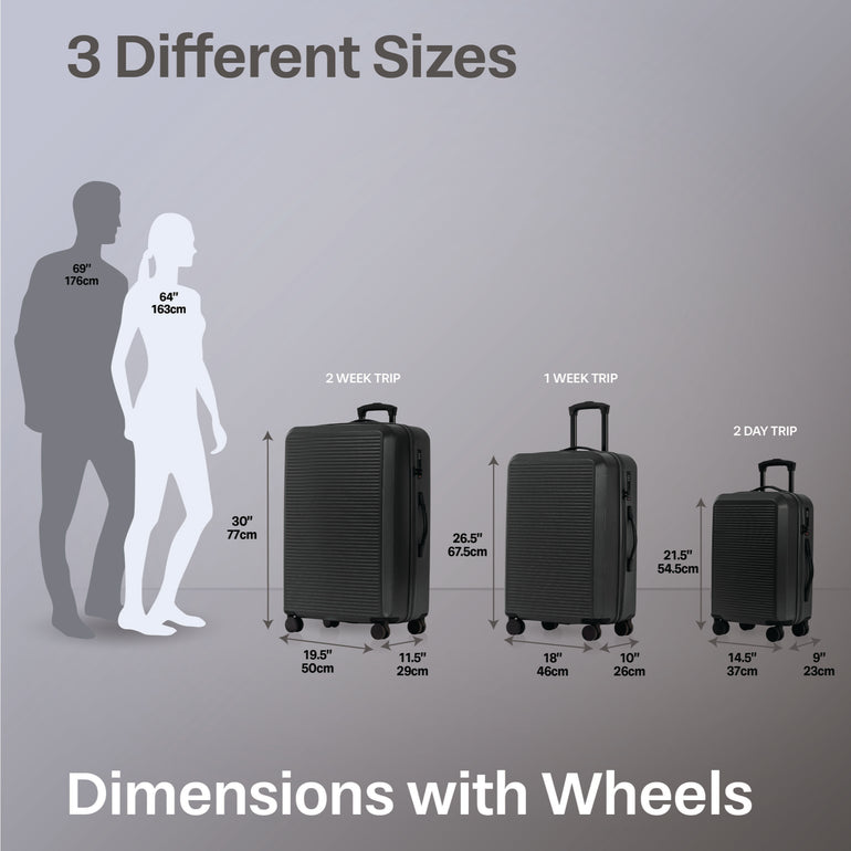 Jetstream Luggage Jetstream Studio Collection 3-Piece Luggage Set