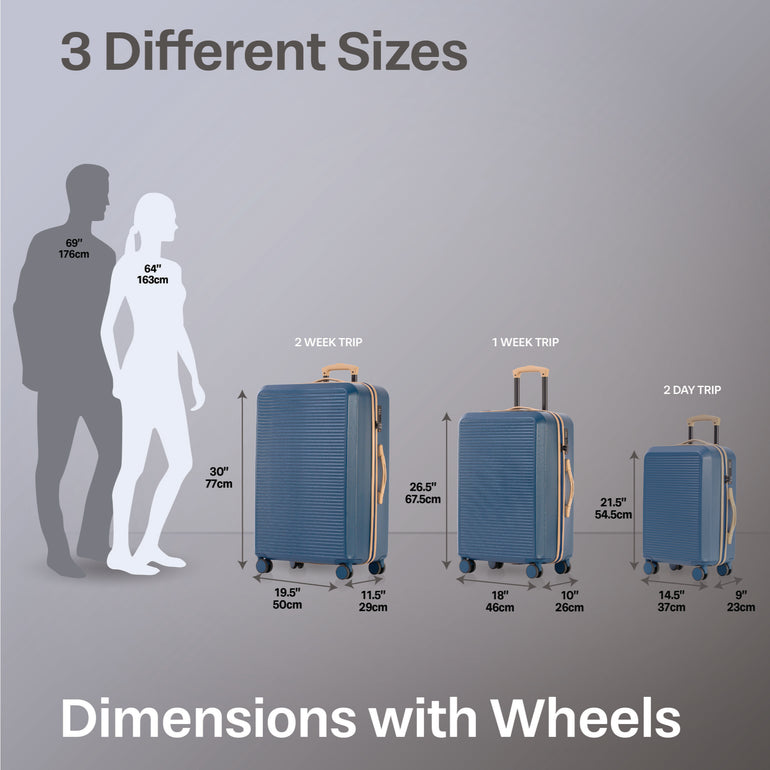 Jetstream Luggage Jetstream Studio Collection 3-Piece Luggage Set