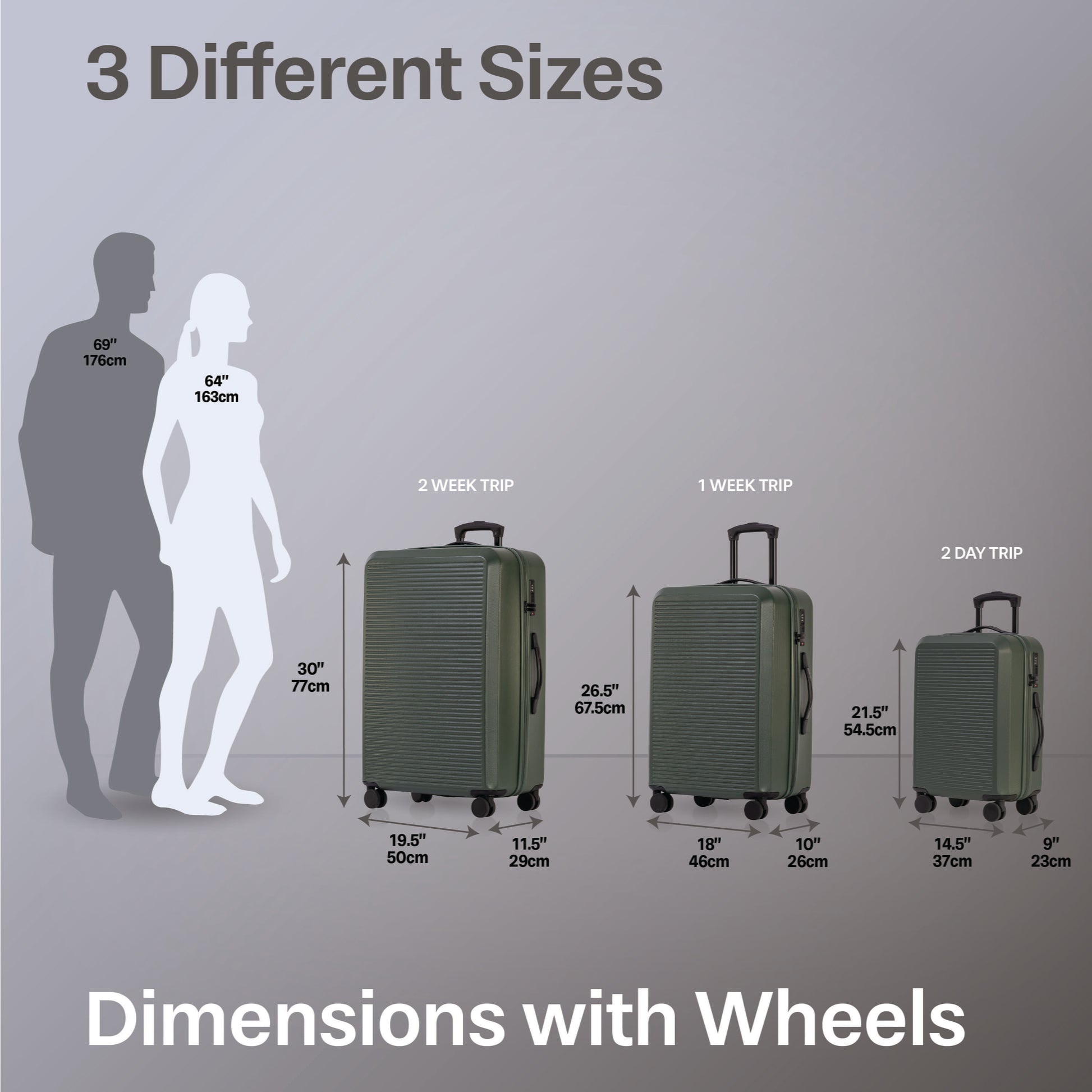 Jetstream Luggage Jetstream Studio Collection 3-Piece Luggage Set