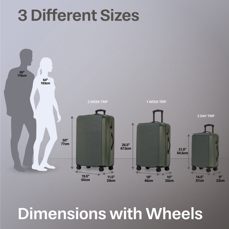 Jetstream Luggage Jetstream Studio Collection 3-Piece Luggage Set