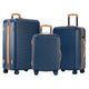 Jetstream Luggage Navy/Tan Jetstream Studio Collection 3-Piece Luggage Set