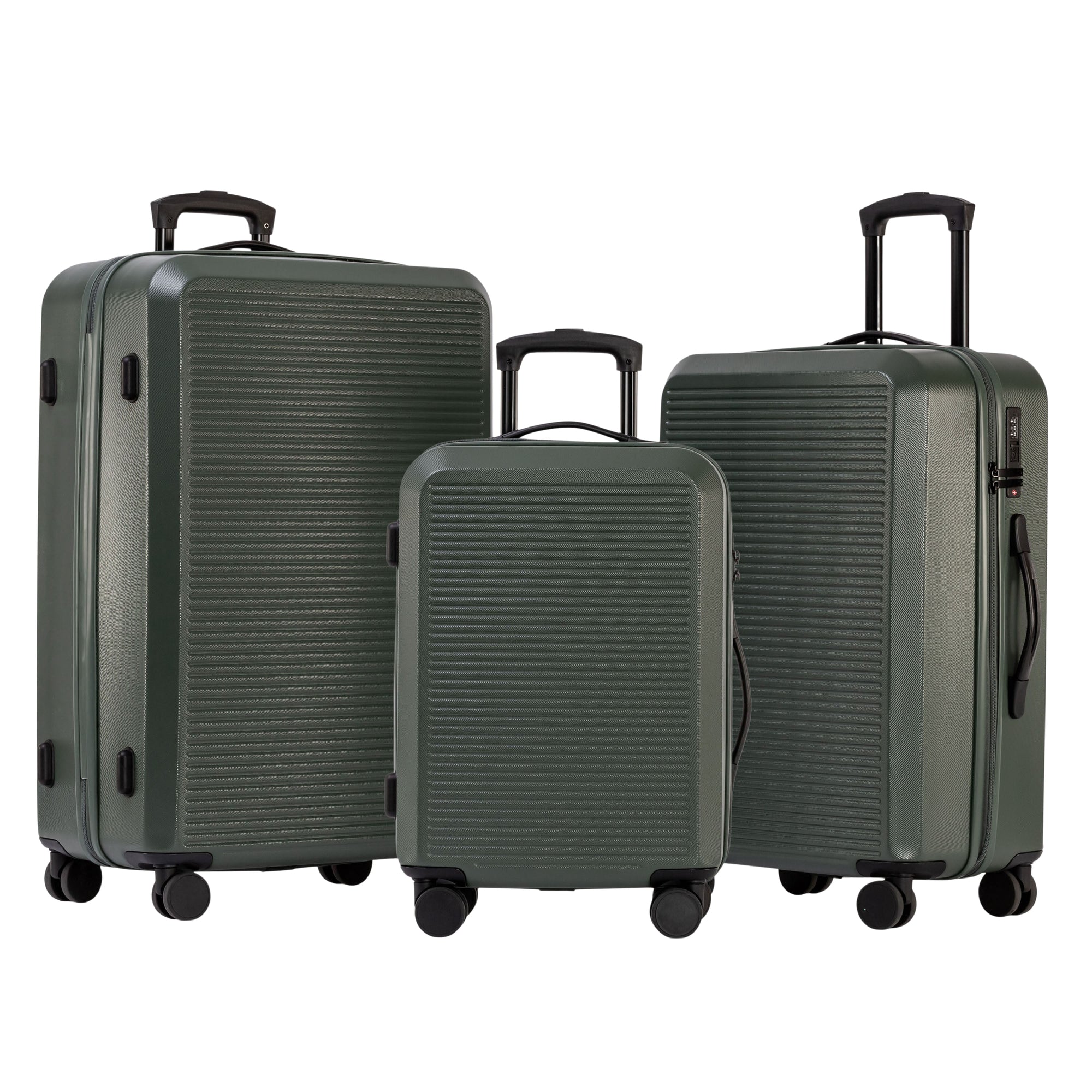 Jetstream Luggage Olive Jetstream Studio Collection 3-Piece Luggage Set