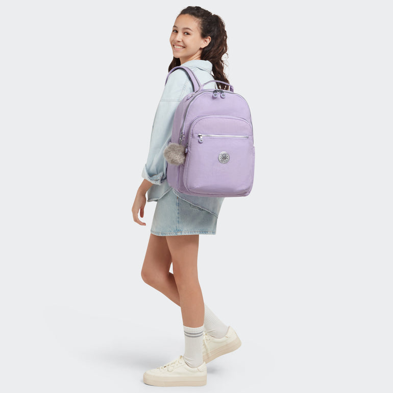 Kipling Backpacks Bridal Lavender Kipling Seoul Large 15" Laptop Backpack - Bridal Lavender
