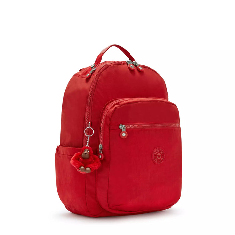 Kipling Backpacks Cherry Tonal Kipling Seoul Large 15" Laptop Backpack - Cherry Tonal