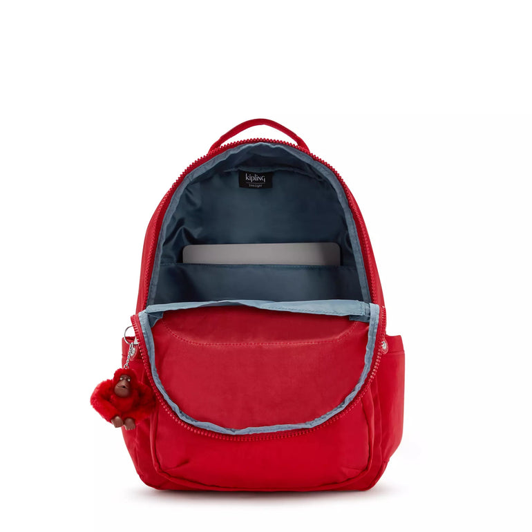 Kipling Backpacks Cherry Tonal Kipling Seoul Large 15" Laptop Backpack - Cherry Tonal