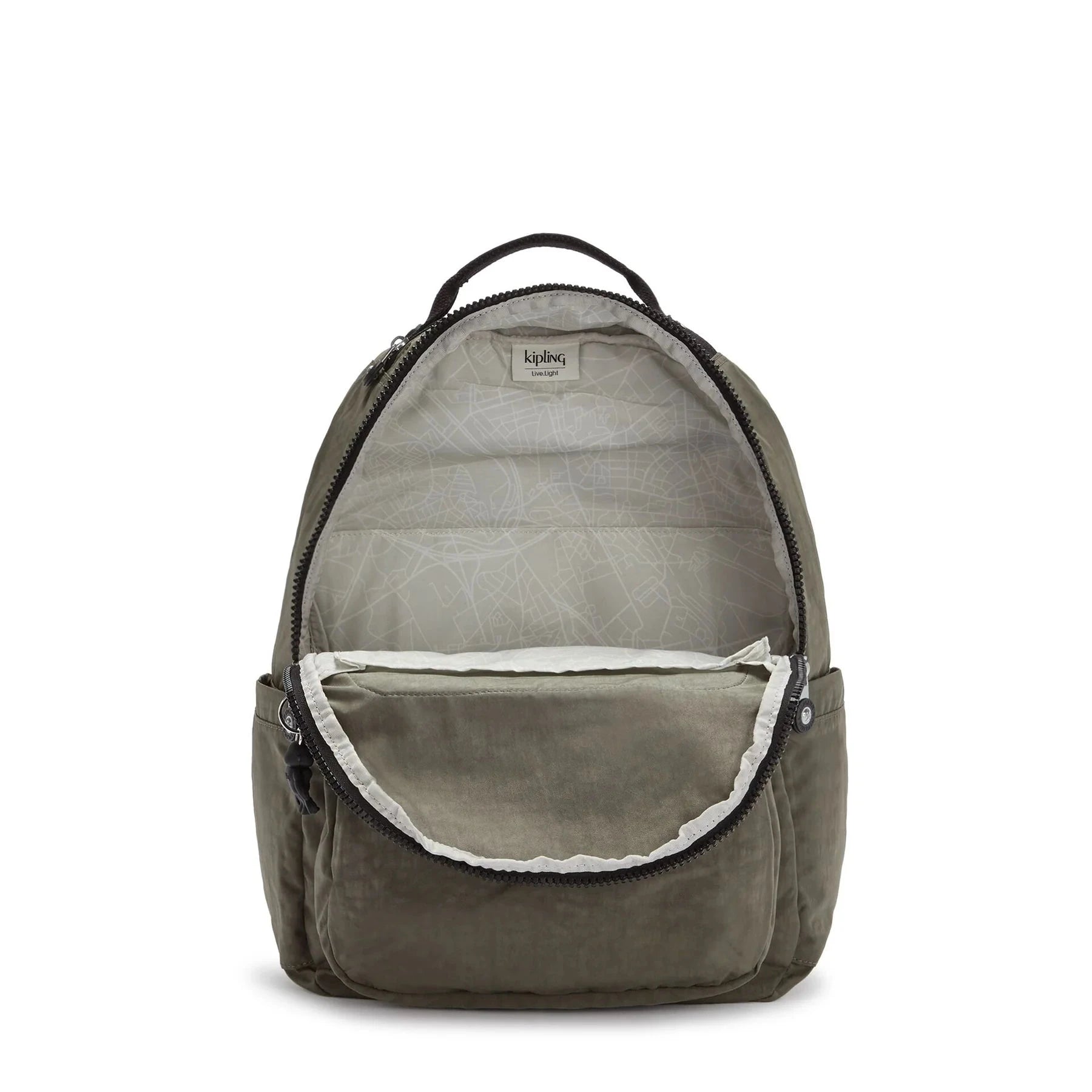 Kipling Backpacks Green Moss Kipling Seoul Large 15" Laptop Backpack - Green Moss