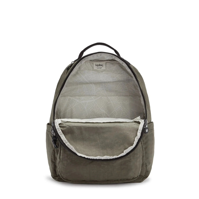Kipling Backpacks Green Moss Kipling Seoul Large 15" Laptop Backpack - Green Moss