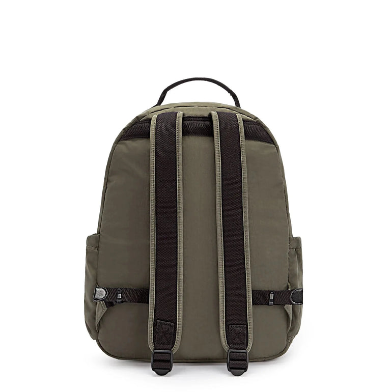 Kipling Backpacks Green Moss Kipling Seoul Large 15" Laptop Backpack - Green Moss