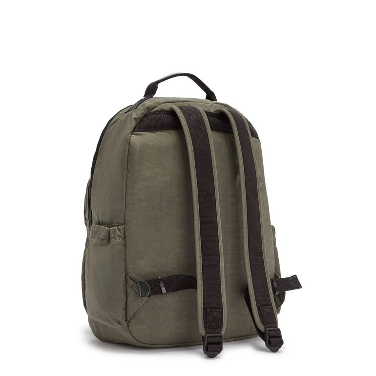 Kipling Backpacks Green Moss Kipling Seoul Large 15" Laptop Backpack - Green Moss