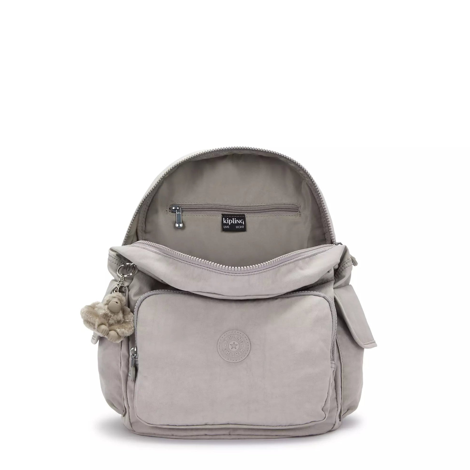 Kipling Backpacks Grey Gris Kipling City Pack Medium Backpack - Grey Gris