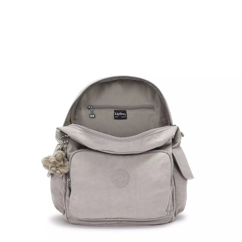 Kipling Backpacks Grey Gris Kipling City Pack Medium Backpack - Grey Gris