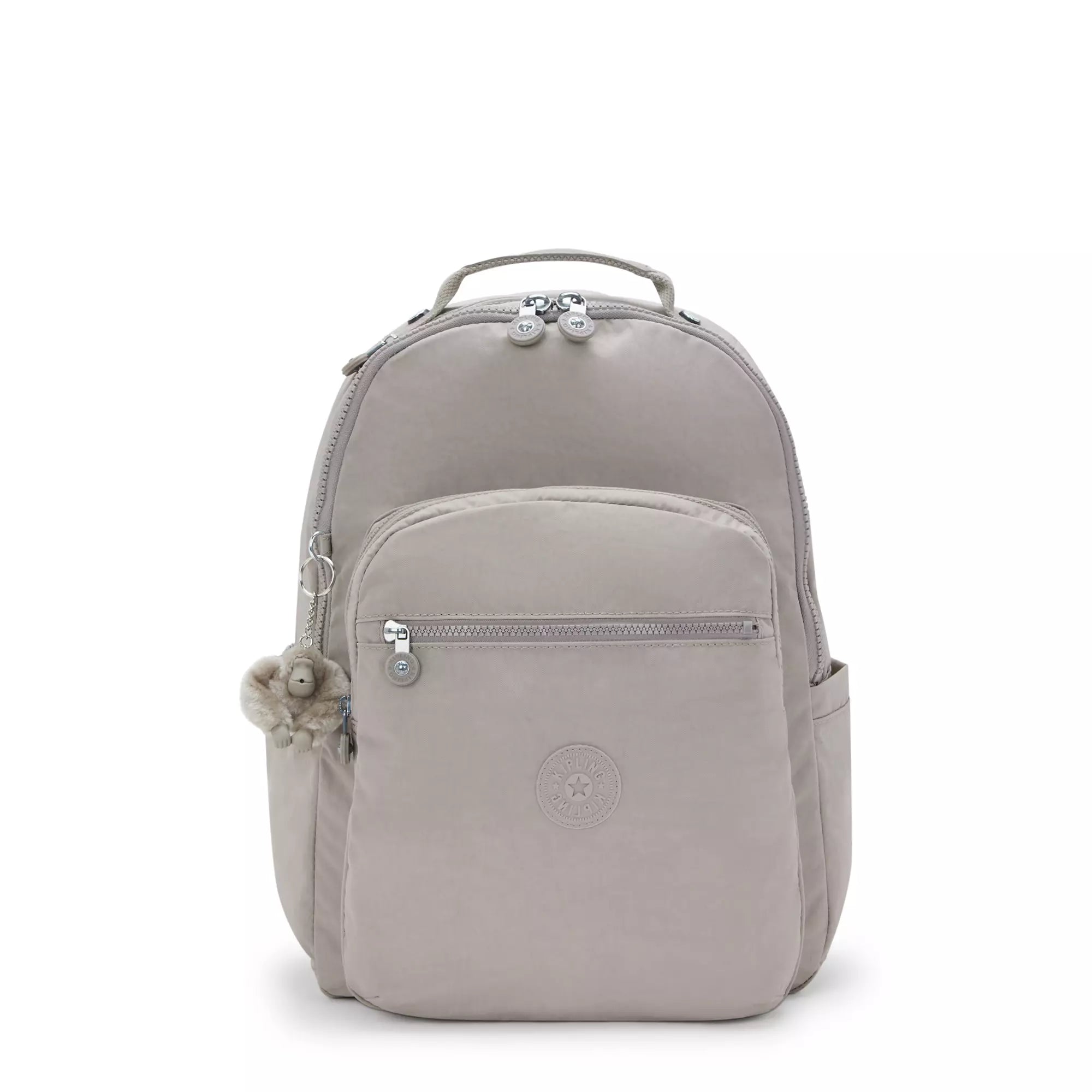 Kipling Backpacks Grey Gris Kipling Seoul Large 15" Laptop Backpack - Grey Gris