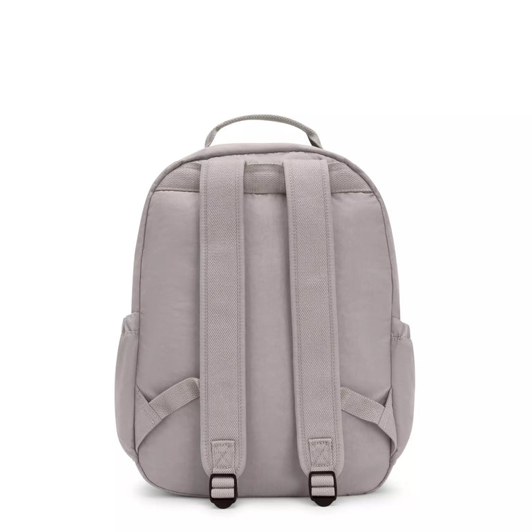 Kipling Backpacks Grey Gris Kipling Seoul Large 15" Laptop Backpack - Grey Gris