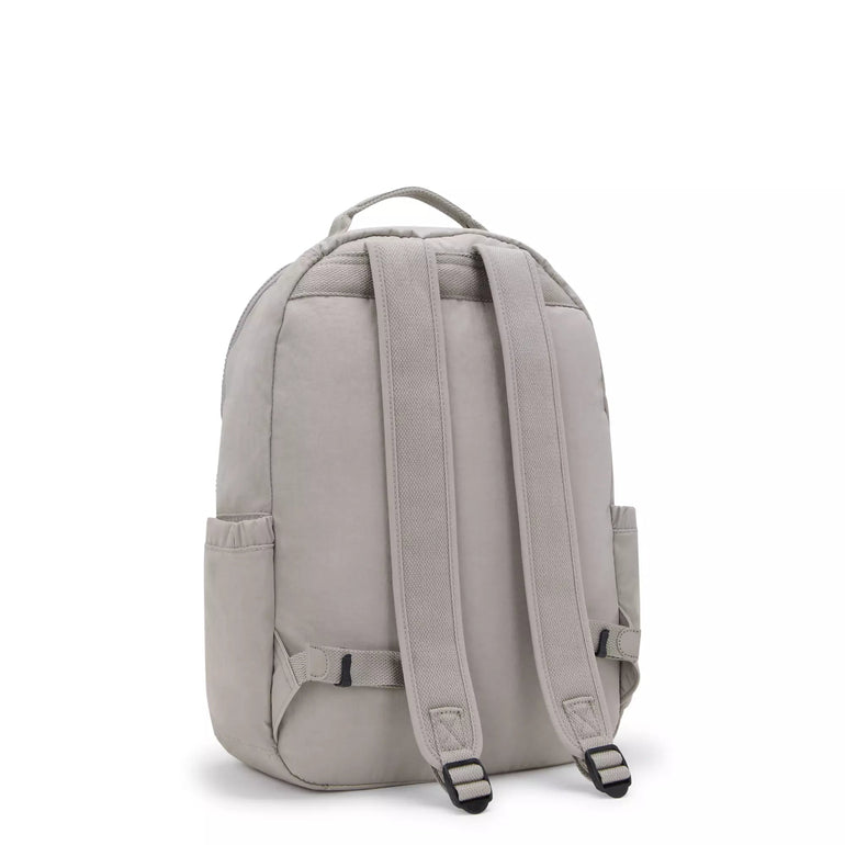 Kipling Backpacks Grey Gris Kipling Seoul Large 15" Laptop Backpack - Grey Gris