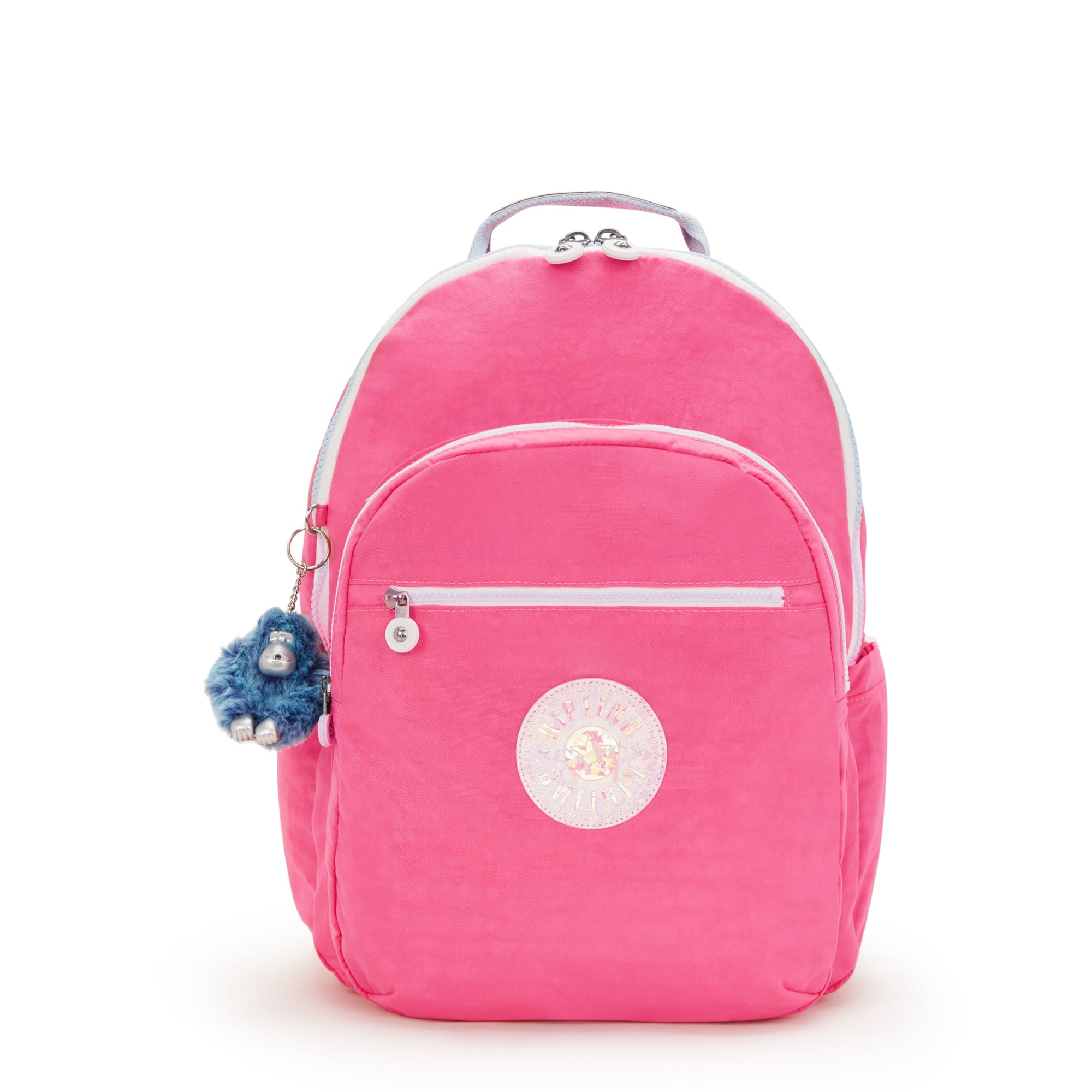 Kipling Backpacks Happy Pink Mix Kipling Seoul Large 15" Laptop Backpack - Happy Pink Mix