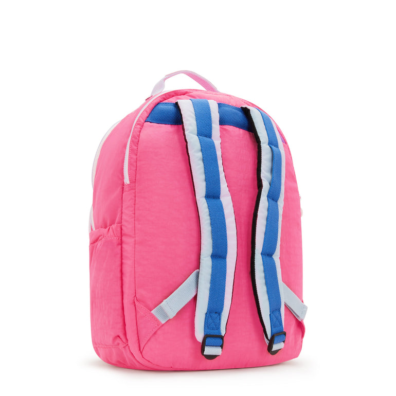 Kipling Backpacks Happy Pink Mix Kipling Seoul Large 15" Laptop Backpack - Happy Pink Mix