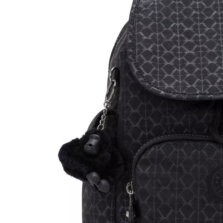 Kipling Backpacks Signature Embossed Kipling City Pack Mini Printed Backpack - Signature Embossed