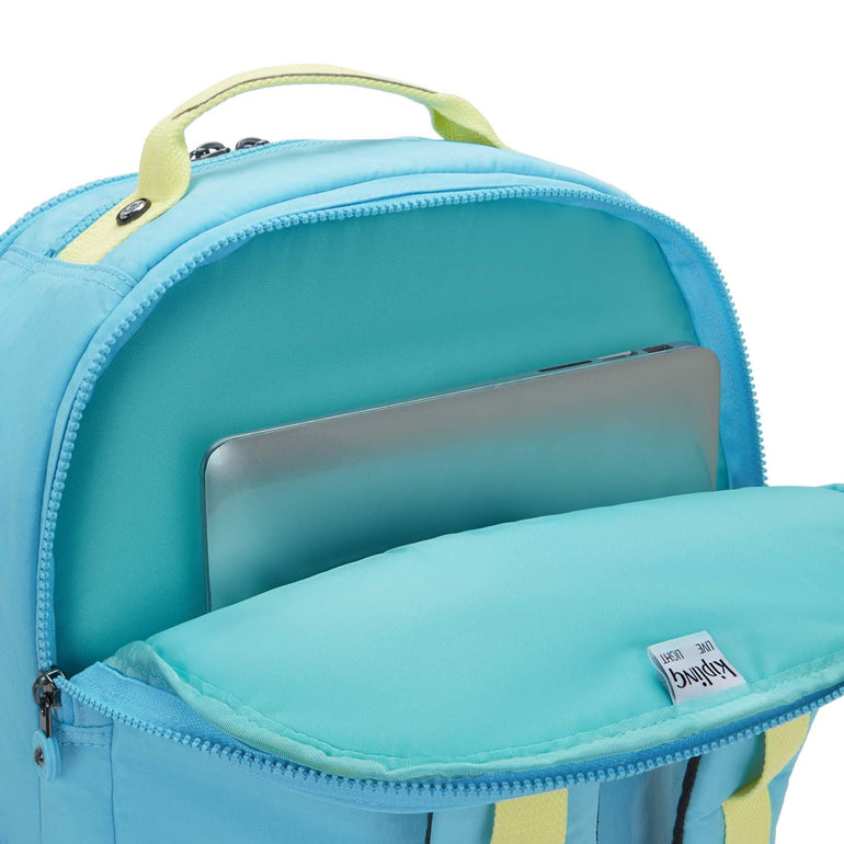Kipling Backpacks Splash Blue Kipling Seoul Extra Large 17" Laptop Backpack - Splash Blue