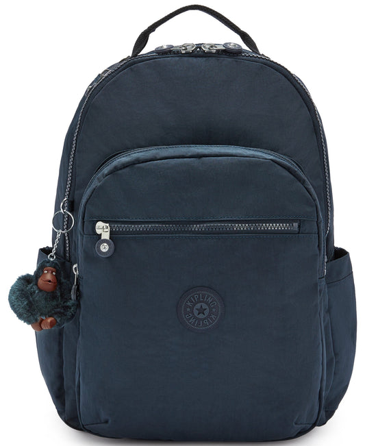 Kipling Backpacks True Blue Tonal 2 Kipling Seoul Large 15" Laptop Backpack - True Blue Tonal 2