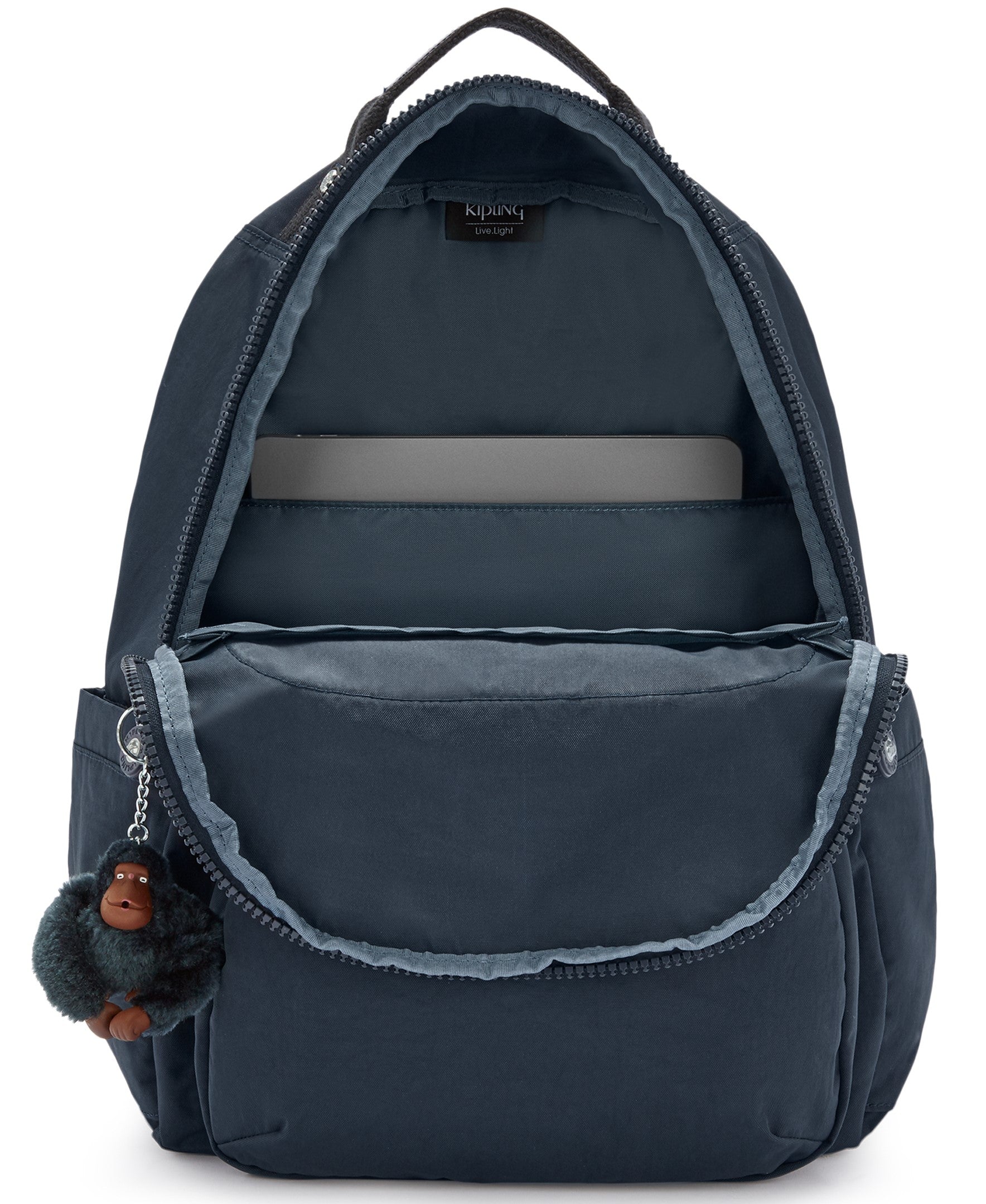 Kipling Backpacks True Blue Tonal 2 Kipling Seoul Large 15" Laptop Backpack - True Blue Tonal 2