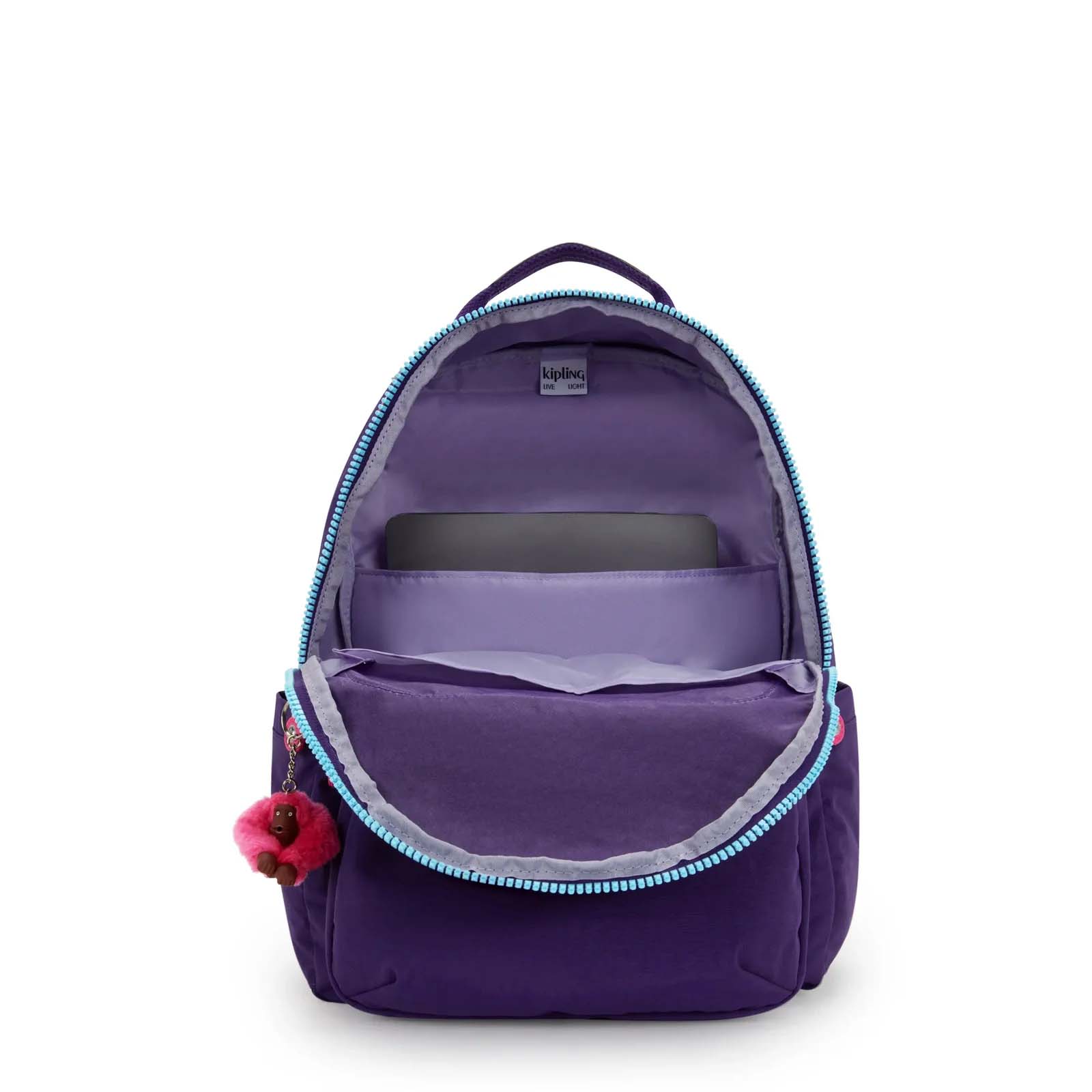 Kipling Backpacks VIP Purple Kipling Seoul Large 15" Laptop Backpack - VIP Purple