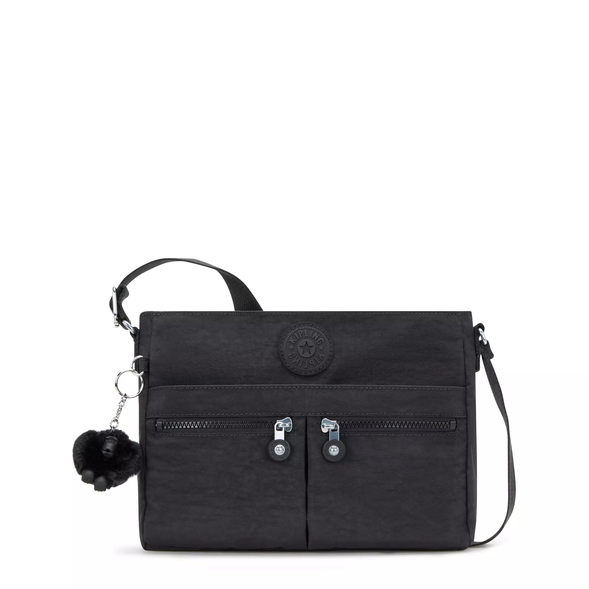 Kipling Cross-Body Bag Black Noir Kipling New Angie Crossbody Bag - Black Noir