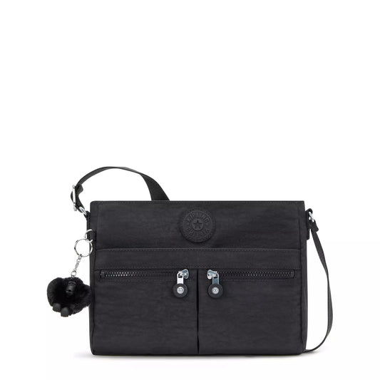 Kipling Cross-Body Bag Black Noir Kipling New Angie Crossbody Bag - Black Noir